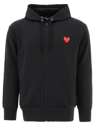 Logo Embroidered Hoodie - Comme des Garçons Play - Modalova