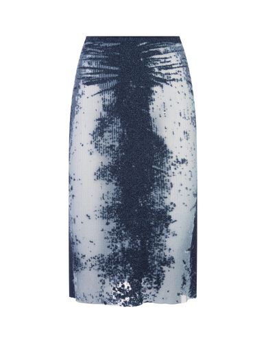 Diesel Blue M-begonia Midi Skirt - Diesel - Modalova