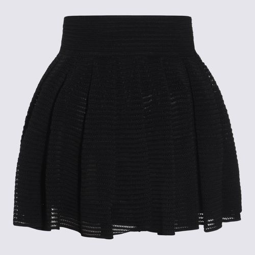 Alaia Black Viscose Mini Skirt - Alaia - Modalova