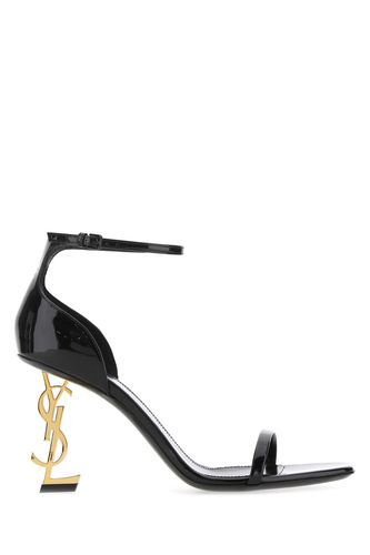 Black Leather Opyum 85 Sandals - Saint Laurent - Modalova