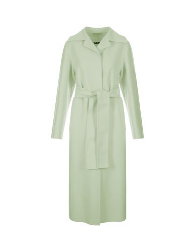 Jil Sander Green Wool Robe Coat - Jil Sander - Modalova