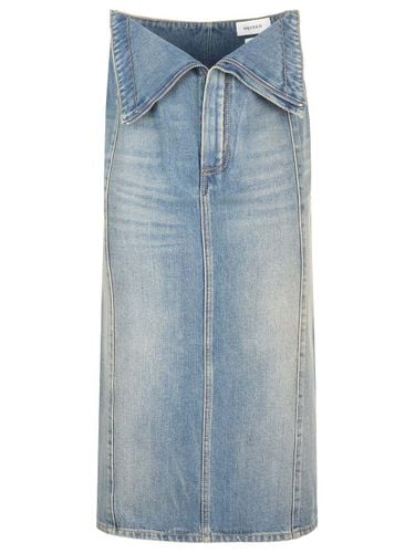 Delavè Denim Midi Skirt - Alexander McQueen - Modalova