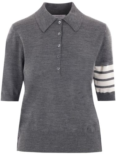 Thom Browne Wool Polo Shirt - Thom Browne - Modalova