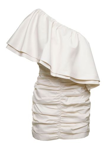 Mini One-shoulder Dress With Large Ruffles In Ruched Polyester Woman - Rotate by Birger Christensen - Modalova