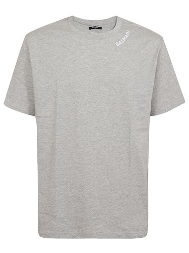 Stitch Collar T-shirt - Straight Fit - Balmain - Modalova