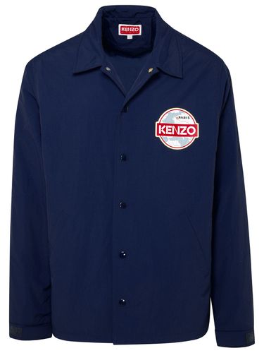 Kenzo Blue Nylon Jacket - Kenzo - Modalova