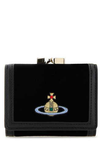 Velvet And Synthetic Leather Wallet - Vivienne Westwood - Modalova