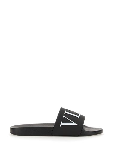 Slide Sandal With Logo - Valentino Garavani - Modalova