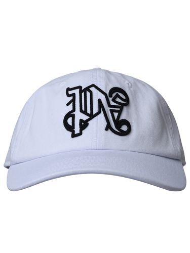 Palm Angels White Cotton Cap - Palm Angels - Modalova