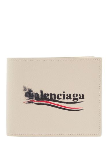 Foldable Wallet With Logo - Balenciaga - Modalova