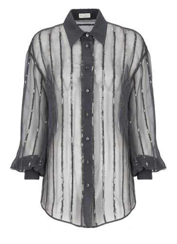 Brunello Cucinelli Silk Shirt - Brunello Cucinelli - Modalova