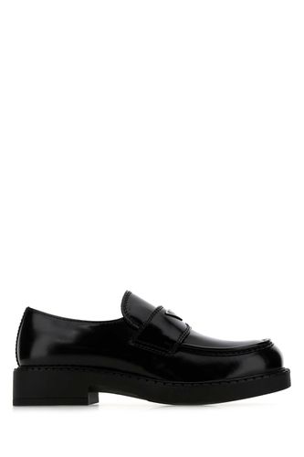 Prada Black Leather Loafers - Prada - Modalova