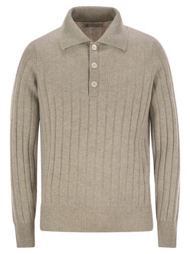 Cashmere Knit Polo Shirt - Brunello Cucinelli - Modalova