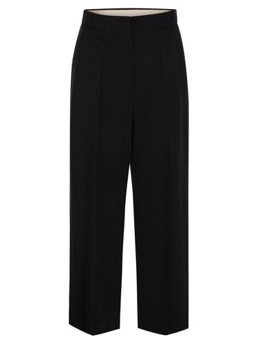 High Waist Wide Leg Trousers - Max Mara Studio - Modalova