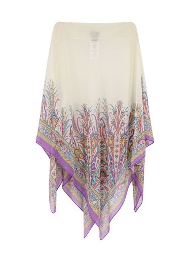 Etro Paisley-print Boat-neck Poncho - Etro - Modalova