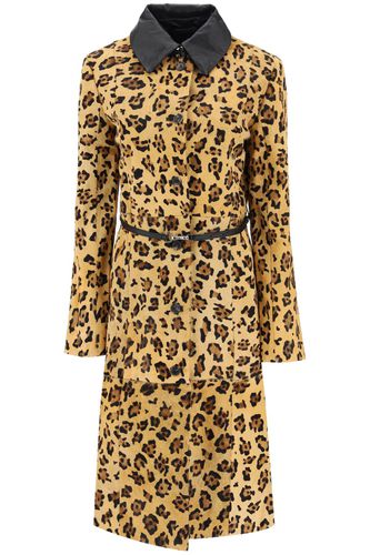 Ginger Leopard Motif Ponyskin Coat - Saks Potts - Modalova