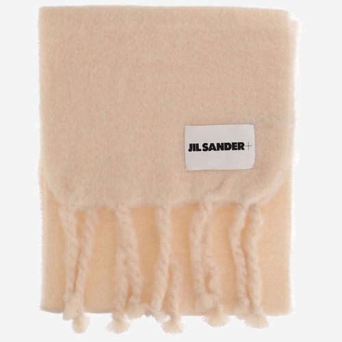 Wool Blend Scarf With Logo - Jil Sander - Modalova