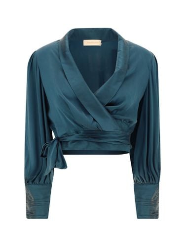 Zimmermann Topwear In Blue Silk - Zimmermann - Modalova