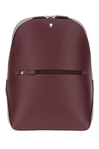 Montblanc Plum Leather Backpack - Montblanc - Modalova