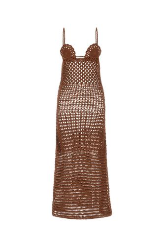 Brown Crochet Mother Nature Dress - Alanui - Modalova