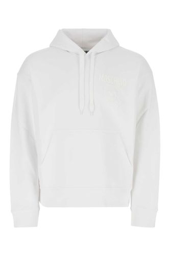 Moschino White Cotton Sweatshirt - Moschino - Modalova