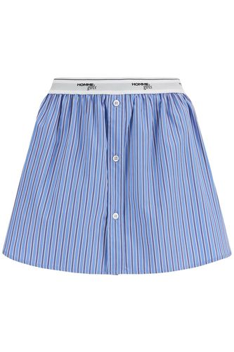 HommeGirls Blue Striped Mini Skirt - HommeGirls - Modalova