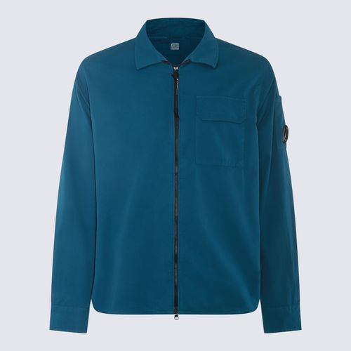 C. P. Company Blue Cotton Shirt - C.P. Company - Modalova