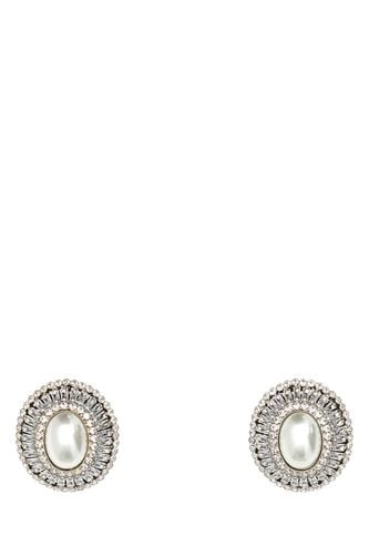 Embellished Metal Earrings - Alessandra Rich - Modalova