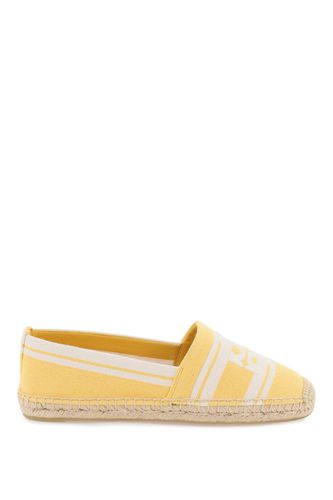 Striped Espadrilles With Double T - Tory Burch - Modalova