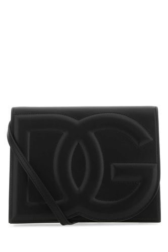 Black Leather Crossbody Bag - Dolce & Gabbana - Modalova