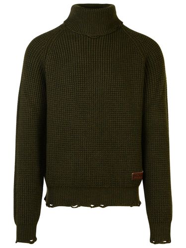 Dark Wool Turtleneck Sweater - Dsquared2 - Modalova