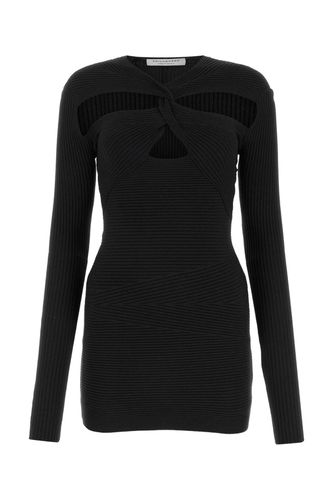 Black Viscose Blend Mini Dress - Philosophy di Lorenzo Serafini - Modalova