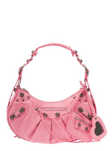 Le Cagole S Shoulder Bag With Removable Heart Mirror In Leather Woman - Balenciaga - Modalova
