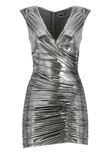 Metallic Jersey Short Dress - Elisabetta Franchi - Modalova