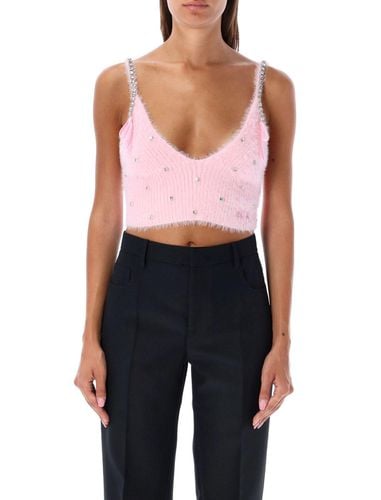 Embellished V-neck Top - Philosophy di Lorenzo Serafini - Modalova