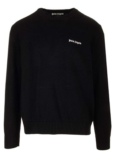 Logo Detailed Crewneck Jumper - Palm Angels - Modalova