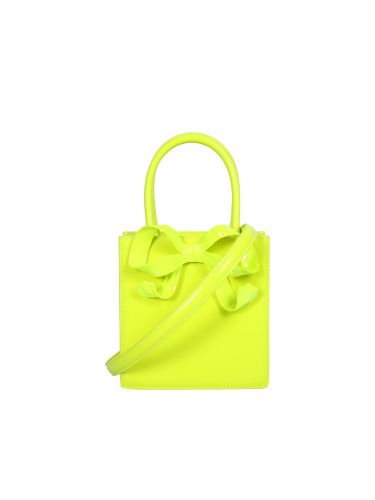 Bow Mini Tote Neon Bag - self-portrait - Modalova