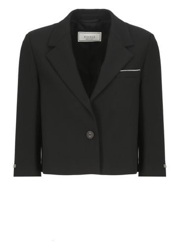 Viscose Single Breasted Blazer - Peserico - Modalova