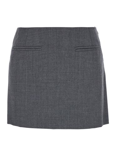 Miniskirt With Zip Closure In Wool Woman - Mauro Grifoni - Modalova