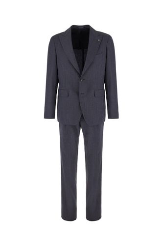 Tagliatore Melange Blue Wool Suit - Tagliatore - Modalova