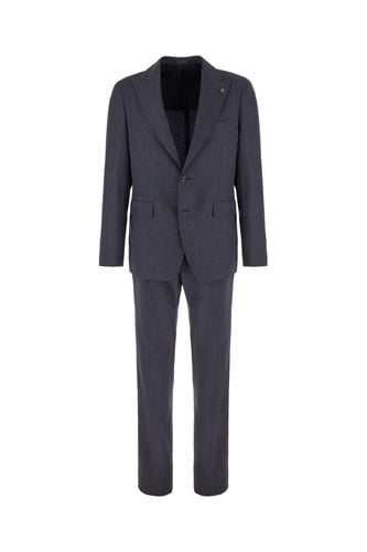 Tagliatore Melange Blue Wool Suit - Tagliatore - Modalova