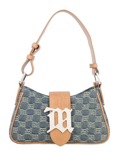 Washed Denim Small Shoulder Bag - MISBHV - Modalova