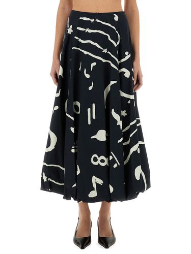 Alysi Printed Skirt - Alysi - Modalova