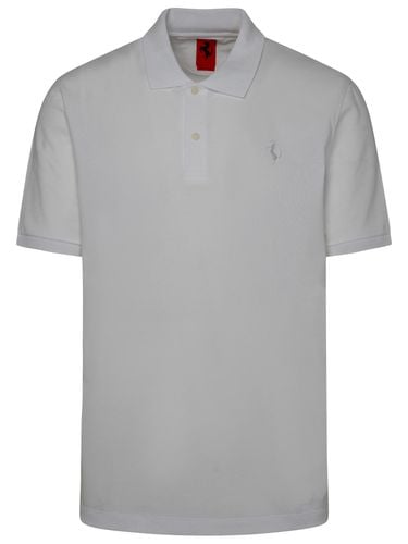 Cotton Blend Polo Shirt - Ferrari - Modalova
