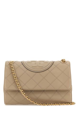 Cappuccino Leather Fleming Shoulder Bag - Tory Burch - Modalova