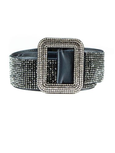 Silver-tone Satin Crystal-embellished Belt - Benedetta Bruzziches - Modalova