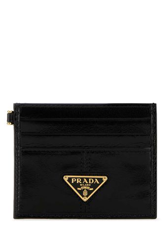 Prada Black Leather Card Holder - Prada - Modalova