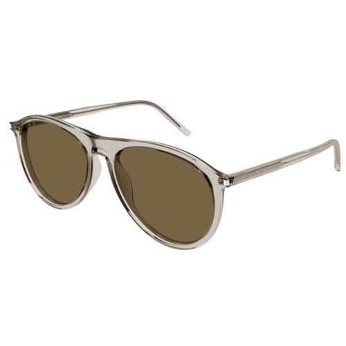 Sl 667004 Beige Beige Brown - Saint Laurent Eyewear - Modalova