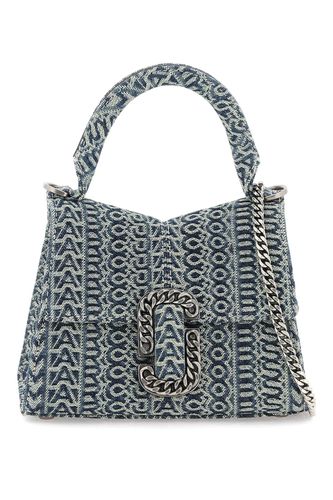 The Wahed Monogram Denim St. Marc Mini Top Handle - Marc Jacobs - Modalova