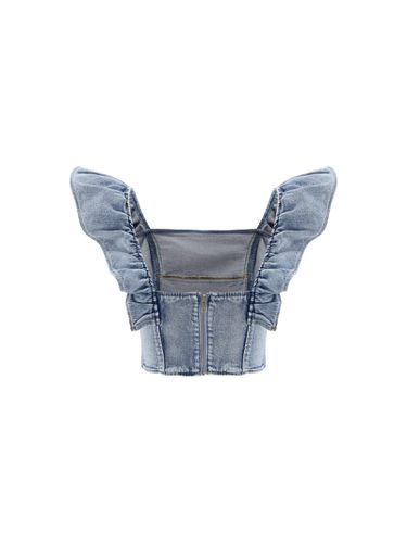 Ganni Denim Top - Ganni - Modalova